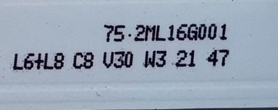 KIT DE LED'S PARA TV SAMSUNG ( 3 PZ ) / NUMERO DE PARTE HRS-H535-0430000-0310-3030-12.5-N-V11 / 75.2ML16G001 / L6+L8 C8 V30 W3 21 47 / 17616 / PANEL CY-BA043HGER1 / MODELO UE43AU7172U - Imagen 4